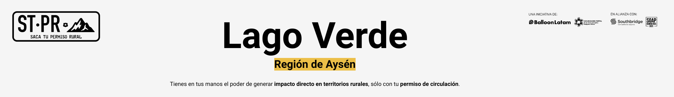 Banner stpr lago verde